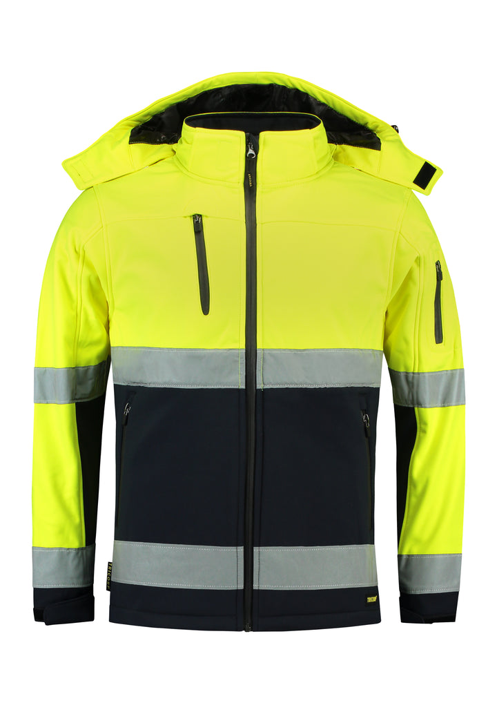 Unisex softshell jacket BI-COLOR EN ISO 20471 SOFTSHELL T52