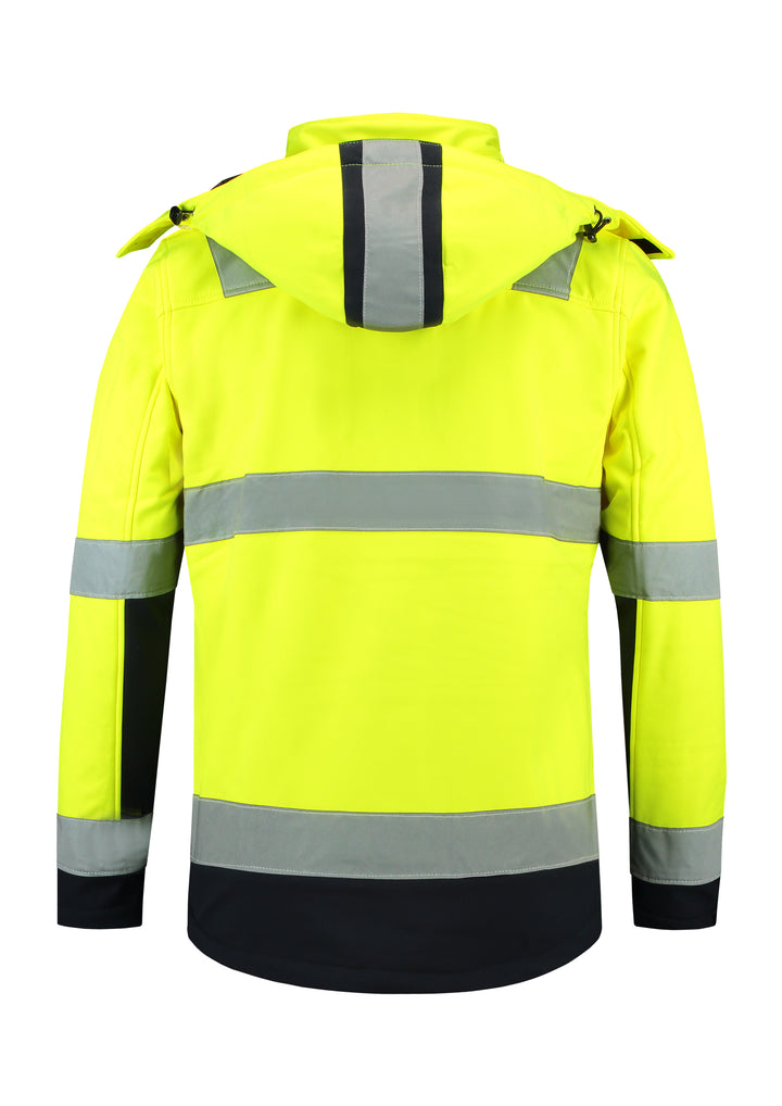 Unisex softshell jacket BI-COLOR EN ISO 20471 SOFTSHELL T52